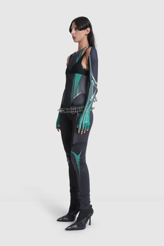 RACER FULL BODYSUIT WITH DETACHABLE SLEEVES